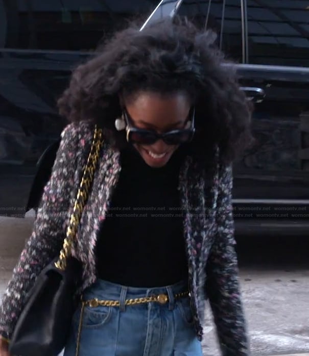 Venita’s black tweed jacket on Southern Charm