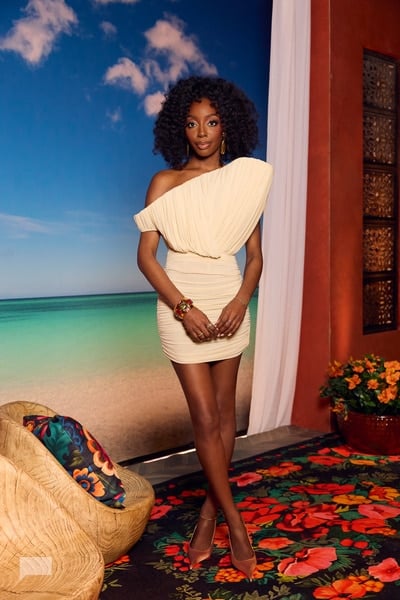 Venita’s white one shoulder reunion dress on Southern Charm