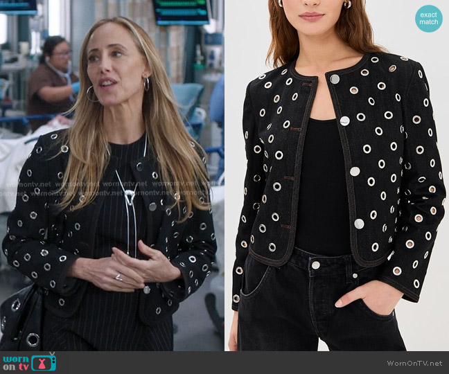 Veronica Beard Beale Jacket worn by Teddy Altman (Kim Raver) on Greys Anatomy