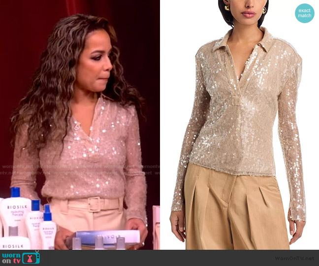 Veronica Beard Meryl Top worn by Sunny Hostin on The View