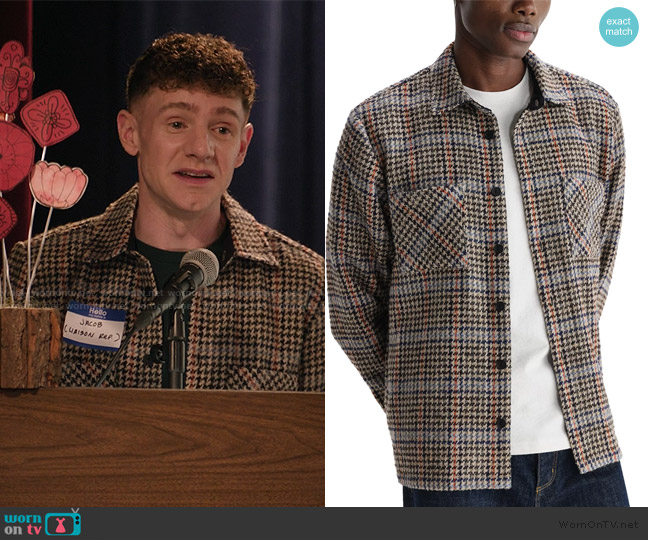 Wax London Whiting Overshirt worn by Jacob Hill (Chris Perfetti) on Abbott Elementary