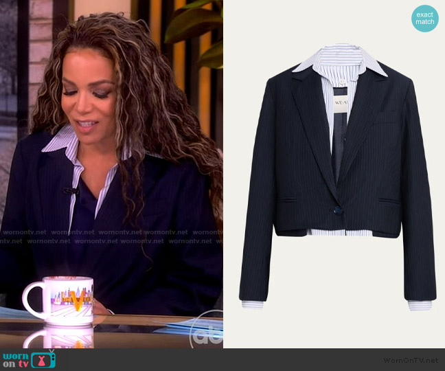 We-Ar4 The Bar Layered Blazer worn by Sunny Hostin on The View