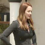 Whitney’s black track jacket on The Secret Lives of Mormon Wives