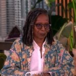 Whoopi’s floral cardigan on The View