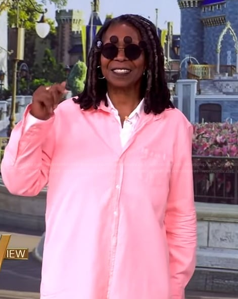 Whoopi’s oversized pink shirt on The View