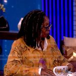 Whoopi’s orange printed top on The View