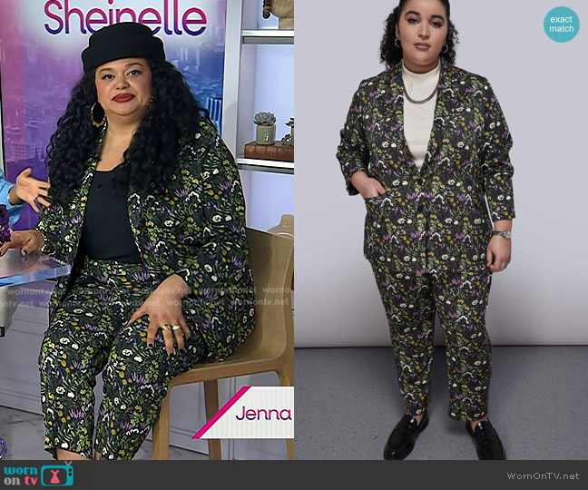 Wildfang The Empower Notch Lapel Blazer worn by Michelle Buteau on Today