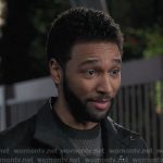 Winston’s colorblock sweater on Greys Anatomy