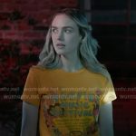 Tia’s orange print tee on 9-1-1