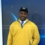 Lionel Boyce’s yellow ha-fzip fleece top on Today