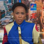 Zinhle’s multicolor printed shirtdress on NBC News Daily