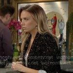 Abby’s sparkly blazer on The Young and the Restless
