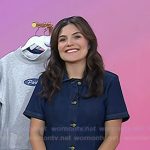 Adrianna’s button front denim dress on Today