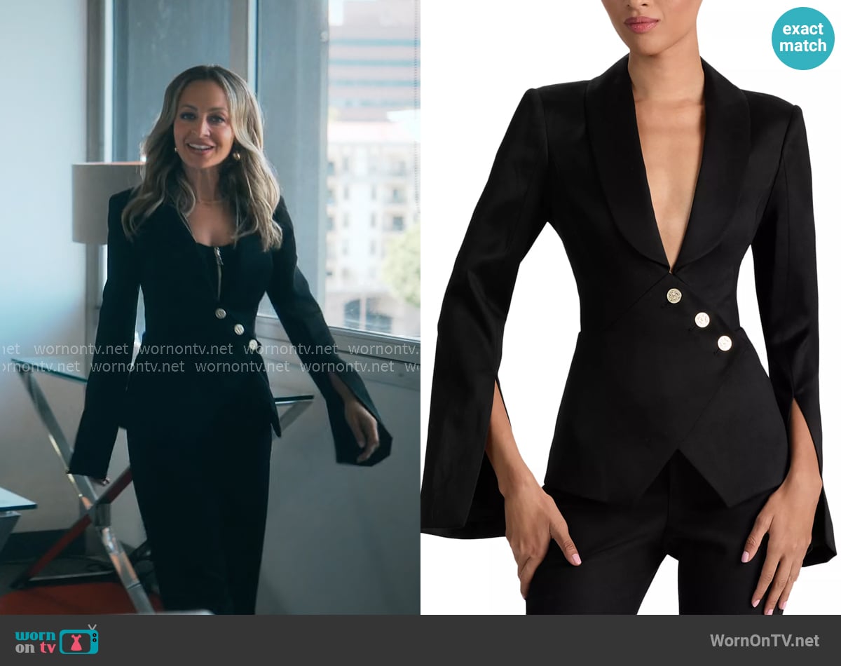 Alice + Olivia The Sculpt Blazer worn by Nicole Vark (Nicole Richie) on Running Point