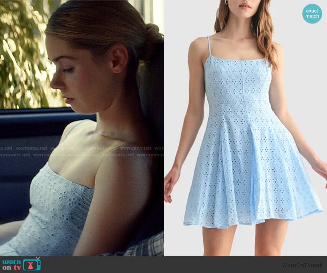 All in Favor Eyelet Fit & Flare Minidress worn by Young Nancy (Maggie Weible) on Imperfect Women