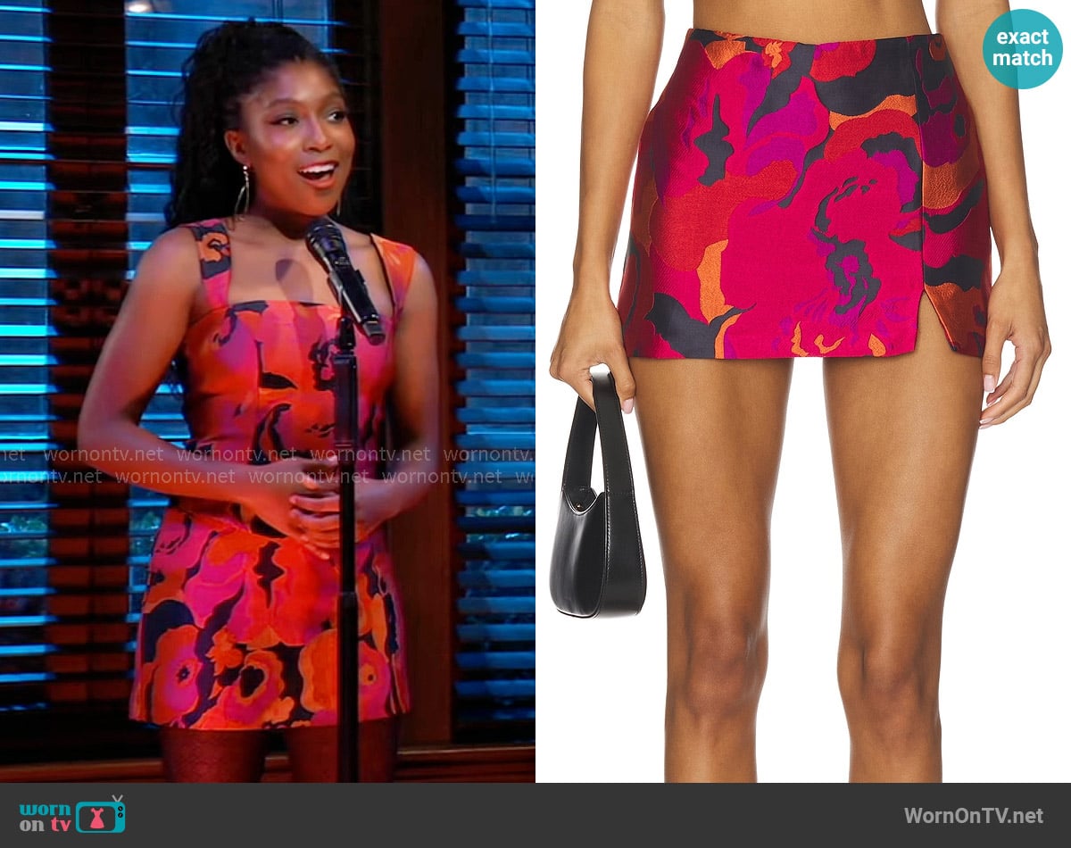 Amanda Uprichard Dale Skort worn by Trina Robinson (Tabyana Ali) on General Hospital