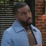 Andre’s blue jacket on Beyond the Gates