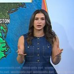 Angie Lassman’s denim flare mini dress on Today