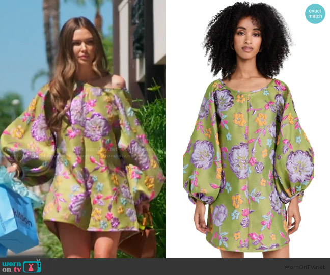 Arianne Elmy Retro Green Good Luck Dress worn by Lala Kent on The Valley
