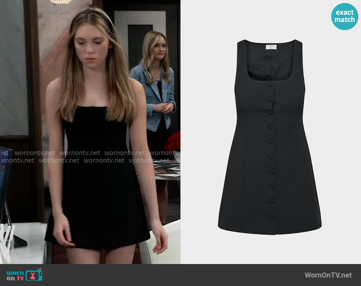 Aritzia Eave Dress worn by Charlotte Cassadine (Bluesy Burke) on General Hospital