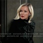 Ava’s black jacket with bow on General Hospital