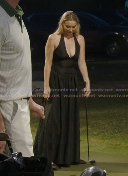 Bailey’s black maxi dress on Summer House