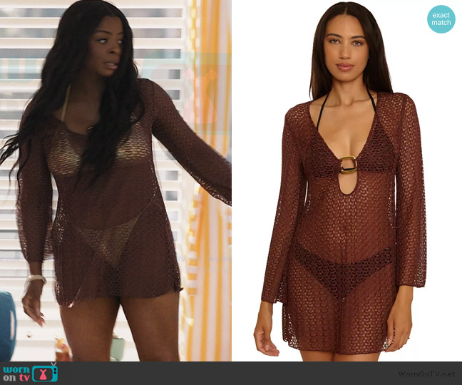 Becca Crocheted Cover-Up Dress worn by Ava Coleman (Janelle James) on Abbott Elementary