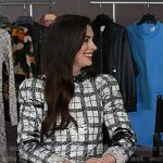 Anne Hathaway’s white plaid mini dress on Today
