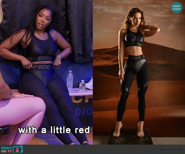 Bona Fide Sports Bra Top For Top Black Skin worn by Porsha Williams on The Real Housewives of Atlanta
