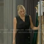 Brooke’s black sleeveless top and midi skirt on The Bold and the Beautiful