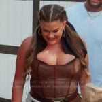 Brittany’s brown corset and mini skirt on The Valley