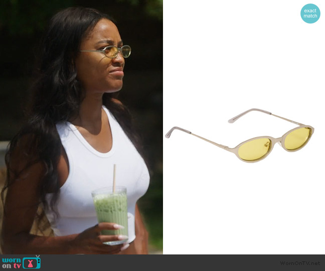 BRU Eyewear Poly Sunglasses 50mm worn by Ciara Miller on Summer House
