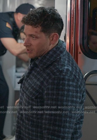 Buck’s blue plaid fleece jacket on 9-1-1