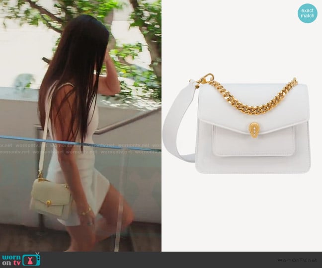 Bvlgari Maxi Serpenti Leather Chain Crossbody Bag worn by Michelle Saniei on The Valley