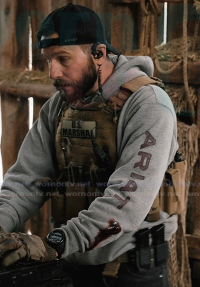 Cal’s gray hoodie on Marshals