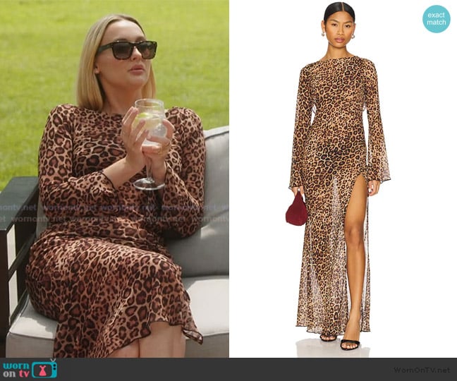 Camila Coelho Janiero Midi Dress worn by Bailey Taylor on Summer House