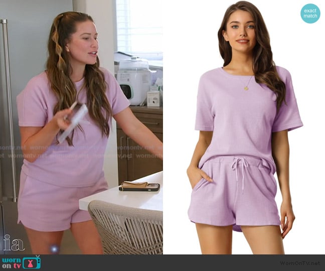 Cheibear Waffle Knit Pajamas worn by Nia Booko on The Valley