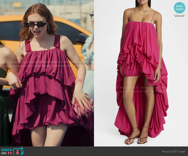Chloe Sleeveless High-Low Balloon Jumpsuit worn by Madison Miller (Jocelyn Shelfo) on XO Kitty