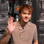 Christopher Briney’s grey knit polo on Today