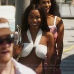 Ciara’s white halter top and skirt on Summer House