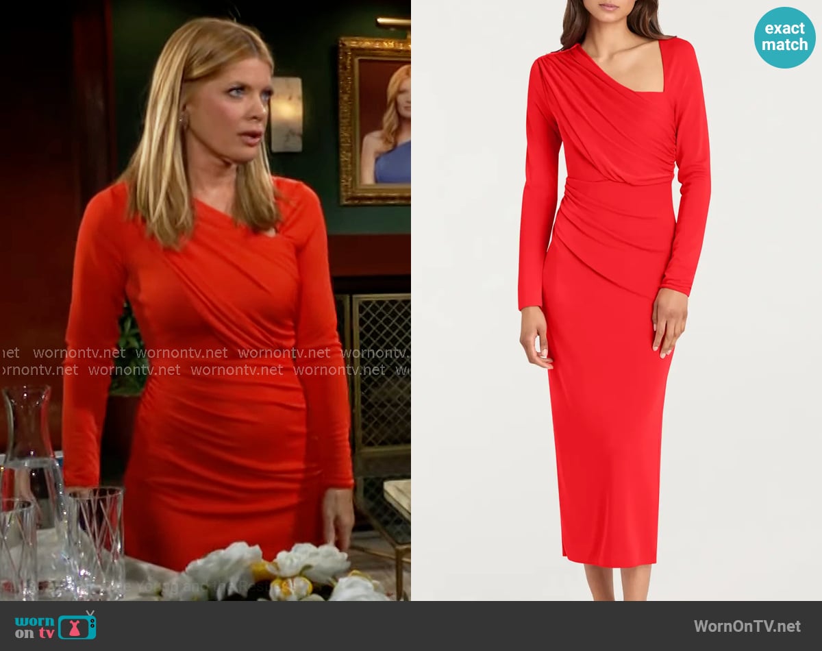 Cinq a Sept Jalyn Dress worn by Phyllis Summers (Michelle Stafford) on The Young and the Restless