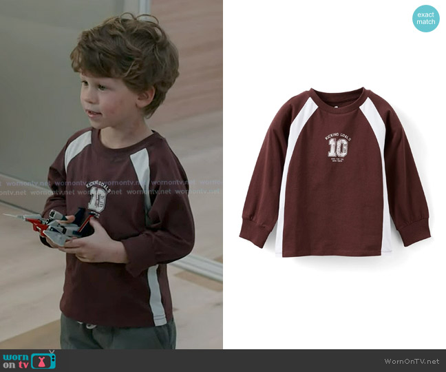 Cotton On Kids Kid's Moto Panelled Long Sleeve Tee