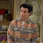 Dave’s printed shirt on The Neighborhood