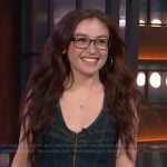 Anna Cathcart’s denim vest on The Kelly Clarkson Show