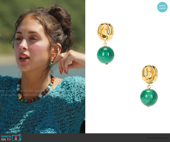 Deve Valentine Mini Earrings worn by Dara Levitan on Summer House