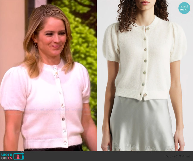 Doen Anisa Cardigan worn by Sara Haines on The View