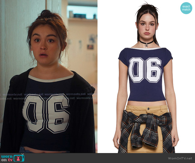 Dolls Kill Y2K Style Graphic Tee worn by Katherine Song-Covey (Anna Cathcart) on XO Kitty