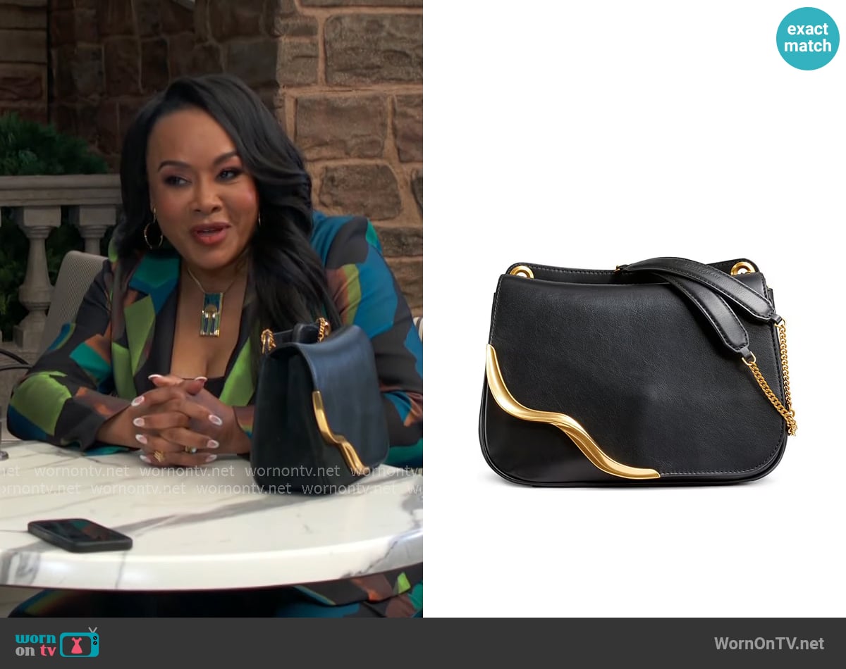 Donna Karan Malverne Small Crossbody Bag worn by Stephanie (Vivica A. Fox) on The Young and the Restless