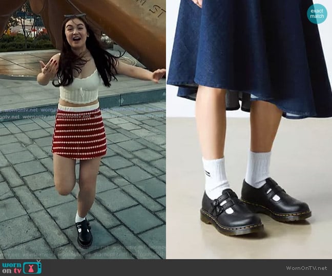 Dr Martens 8065 Virginia Leather Mary Jane Shoes worn by Katherine Song-Covey (Anna Cathcart) on XO Kitty