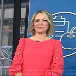 Dylan’s pink eyelet shift dress on Today